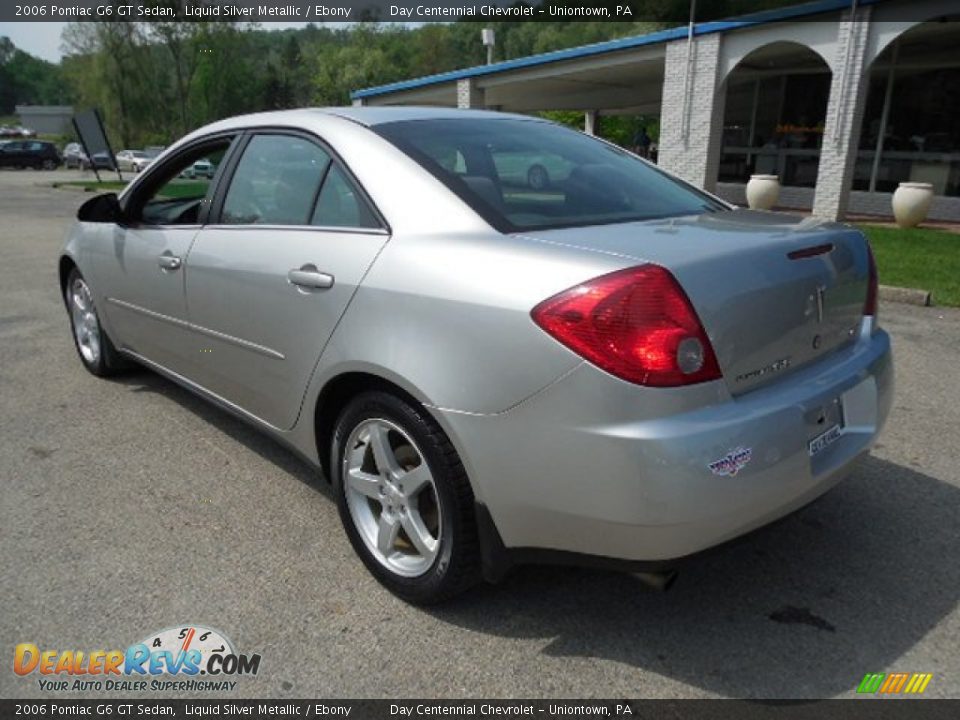 2006 Pontiac G6 GT Sedan Liquid Silver Metallic / Ebony Photo #4