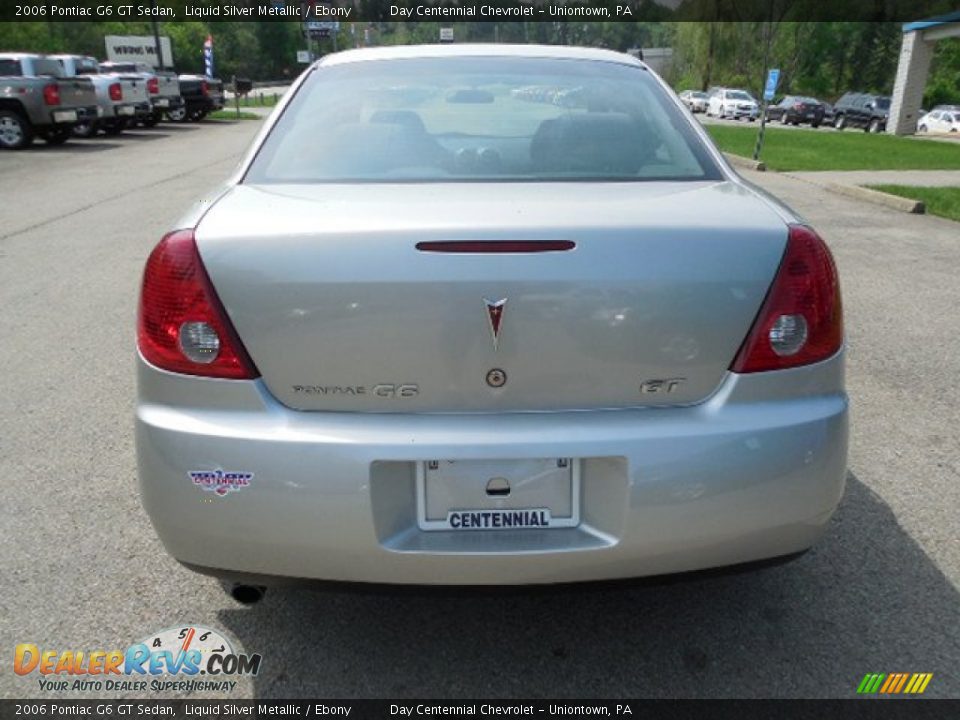2006 Pontiac G6 GT Sedan Liquid Silver Metallic / Ebony Photo #5