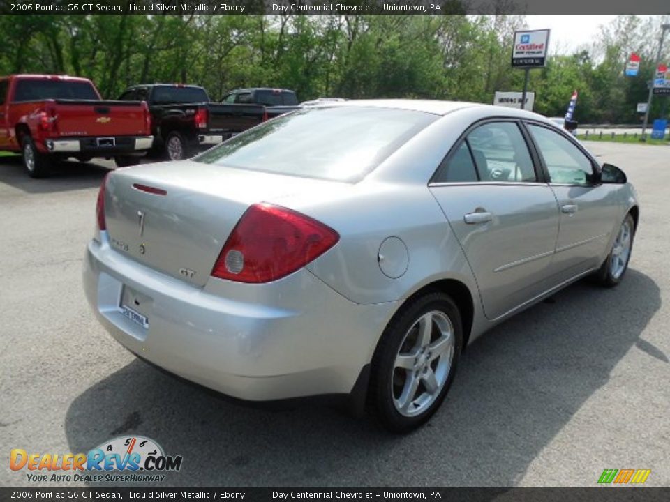 2006 Pontiac G6 GT Sedan Liquid Silver Metallic / Ebony Photo #6