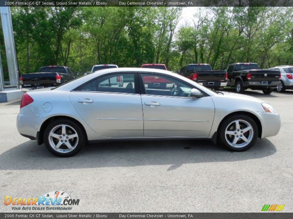 2006 Pontiac G6 GT Sedan Liquid Silver Metallic / Ebony Photo #7