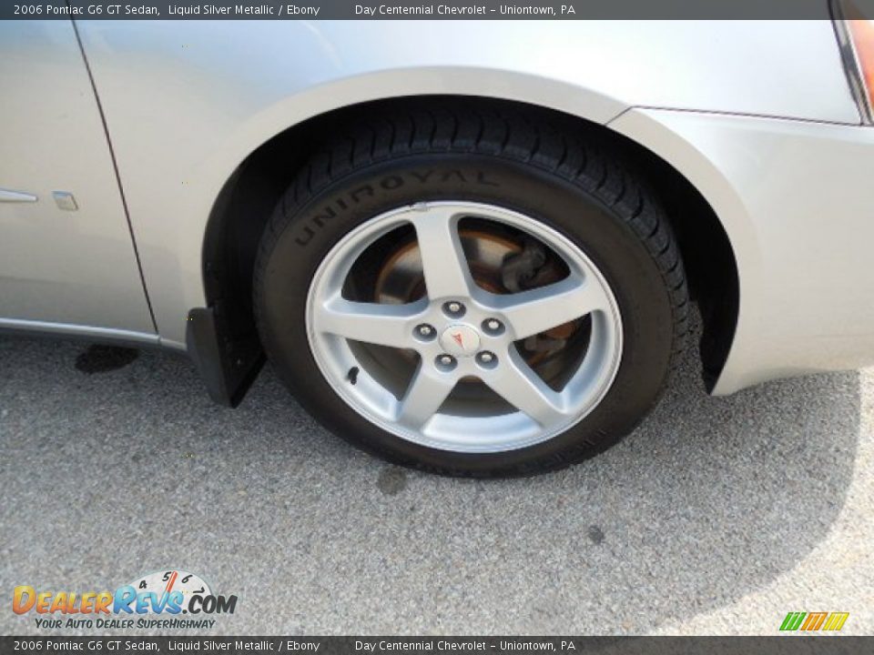 2006 Pontiac G6 GT Sedan Liquid Silver Metallic / Ebony Photo #8