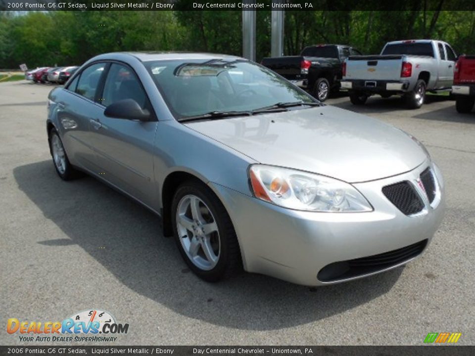 2006 Pontiac G6 GT Sedan Liquid Silver Metallic / Ebony Photo #9