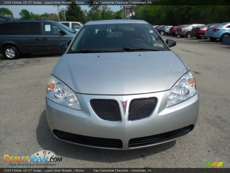2006 Pontiac G6 GT Sedan Liquid Silver Metallic / Ebony Photo #10