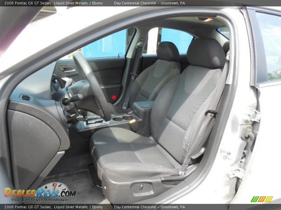 2006 Pontiac G6 GT Sedan Liquid Silver Metallic / Ebony Photo #13
