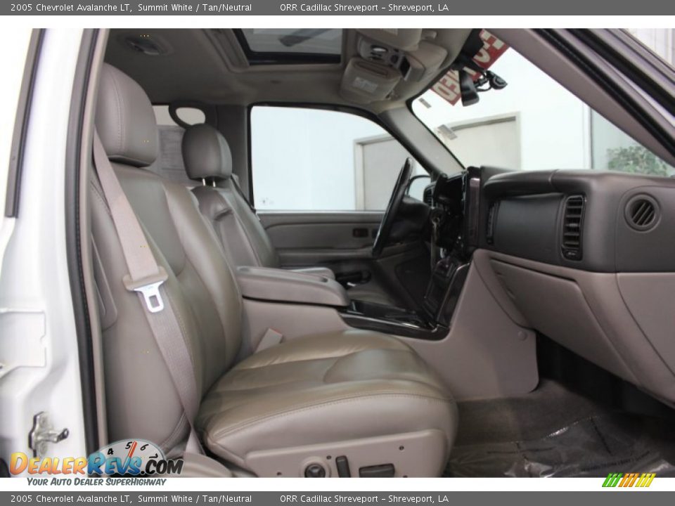 2005 Chevrolet Avalanche LT Summit White / Tan/Neutral Photo #17