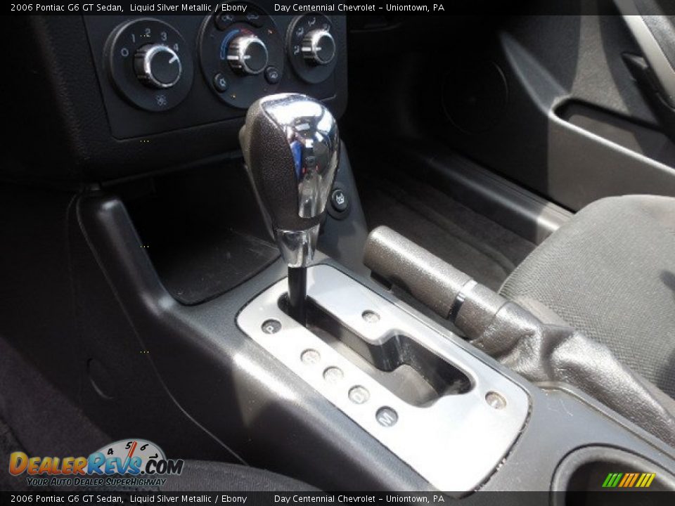 2006 Pontiac G6 GT Sedan Liquid Silver Metallic / Ebony Photo #17