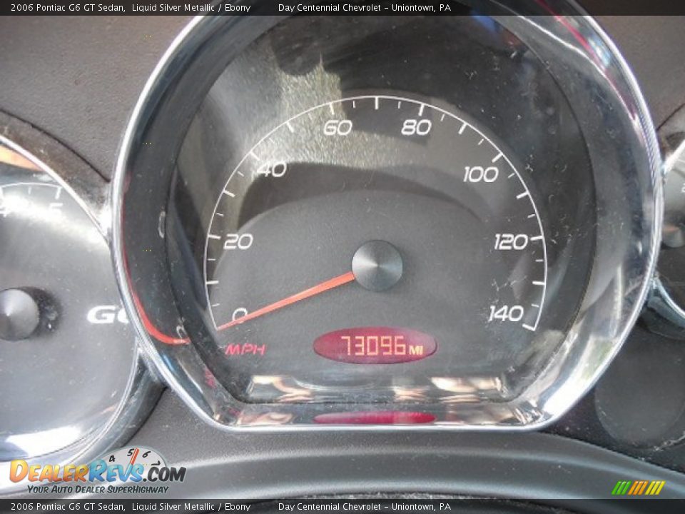 2006 Pontiac G6 GT Sedan Liquid Silver Metallic / Ebony Photo #20