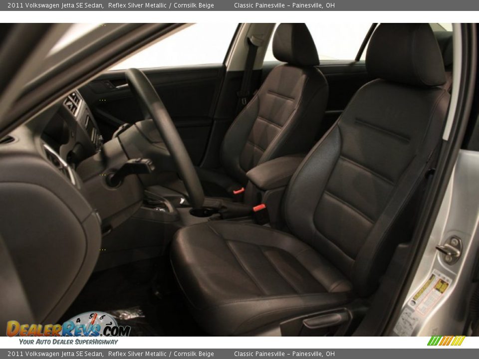 2011 Volkswagen Jetta SE Sedan Reflex Silver Metallic / Cornsilk Beige Photo #5