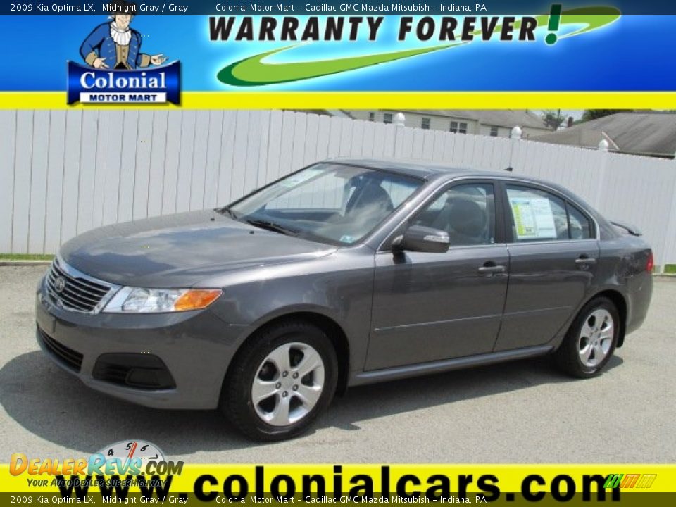 2009 Kia Optima LX Midnight Gray / Gray Photo #1