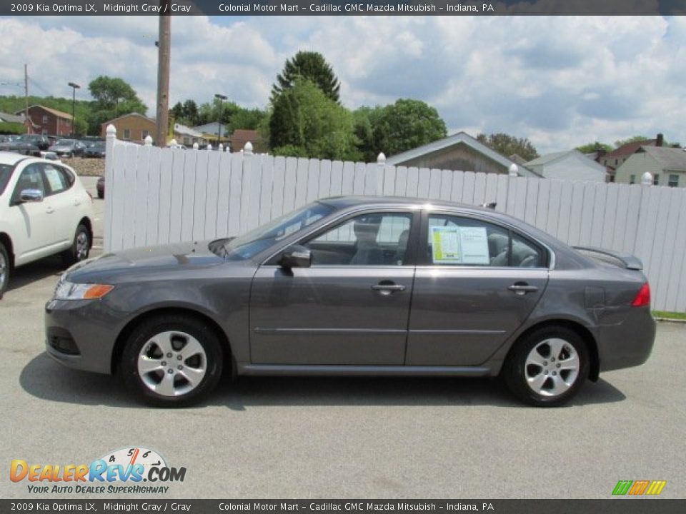 2009 Kia Optima LX Midnight Gray / Gray Photo #2