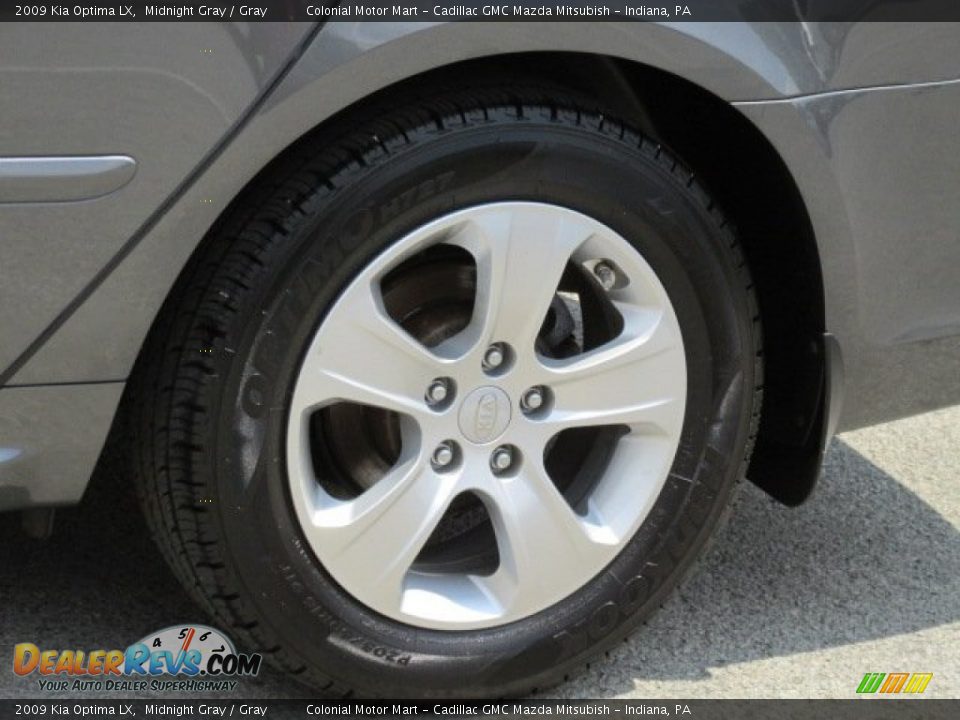 2009 Kia Optima LX Midnight Gray / Gray Photo #3