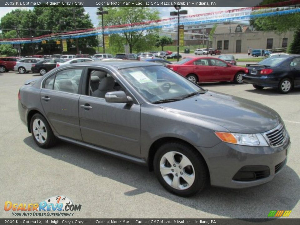 2009 Kia Optima LX Midnight Gray / Gray Photo #5