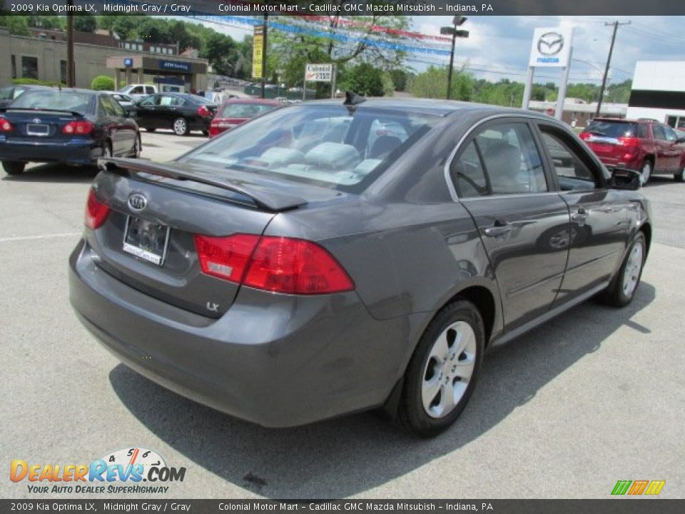 2009 Kia Optima LX Midnight Gray / Gray Photo #6