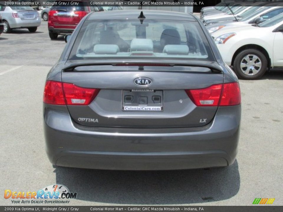 2009 Kia Optima LX Midnight Gray / Gray Photo #7