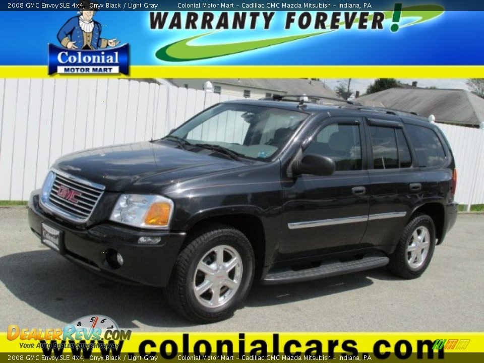 2008 GMC Envoy SLE 4x4 Onyx Black / Light Gray Photo #1
