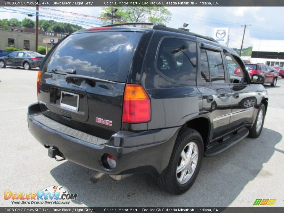2008 GMC Envoy SLE 4x4 Onyx Black / Light Gray Photo #6