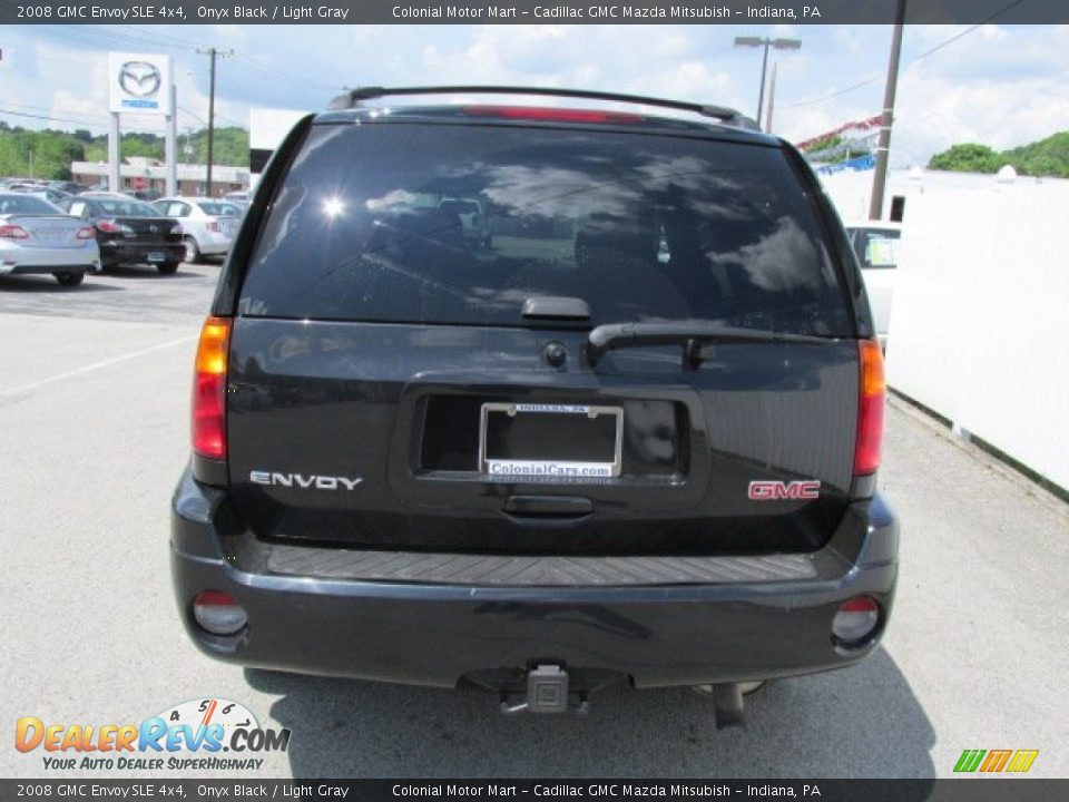 2008 GMC Envoy SLE 4x4 Onyx Black / Light Gray Photo #7