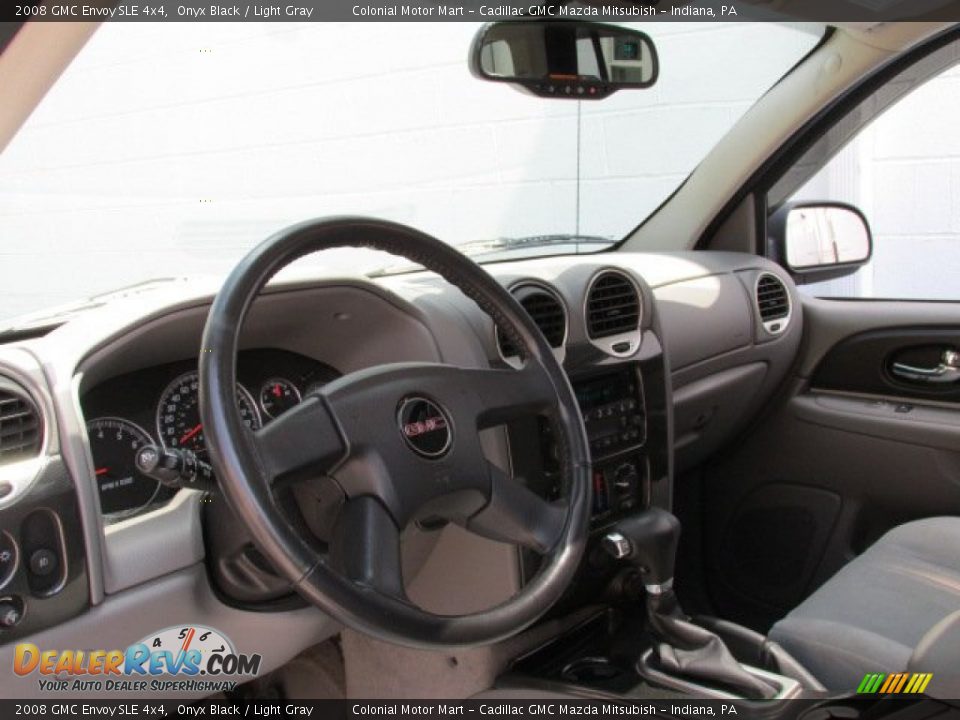 2008 GMC Envoy SLE 4x4 Onyx Black / Light Gray Photo #9