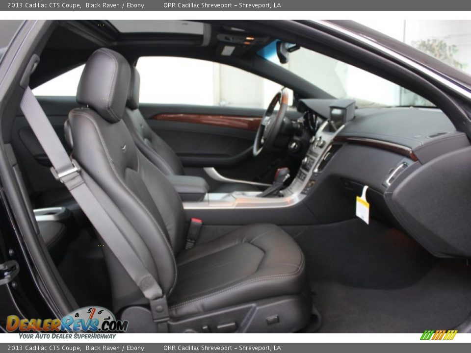 Ebony Interior - 2013 Cadillac CTS Coupe Photo #20