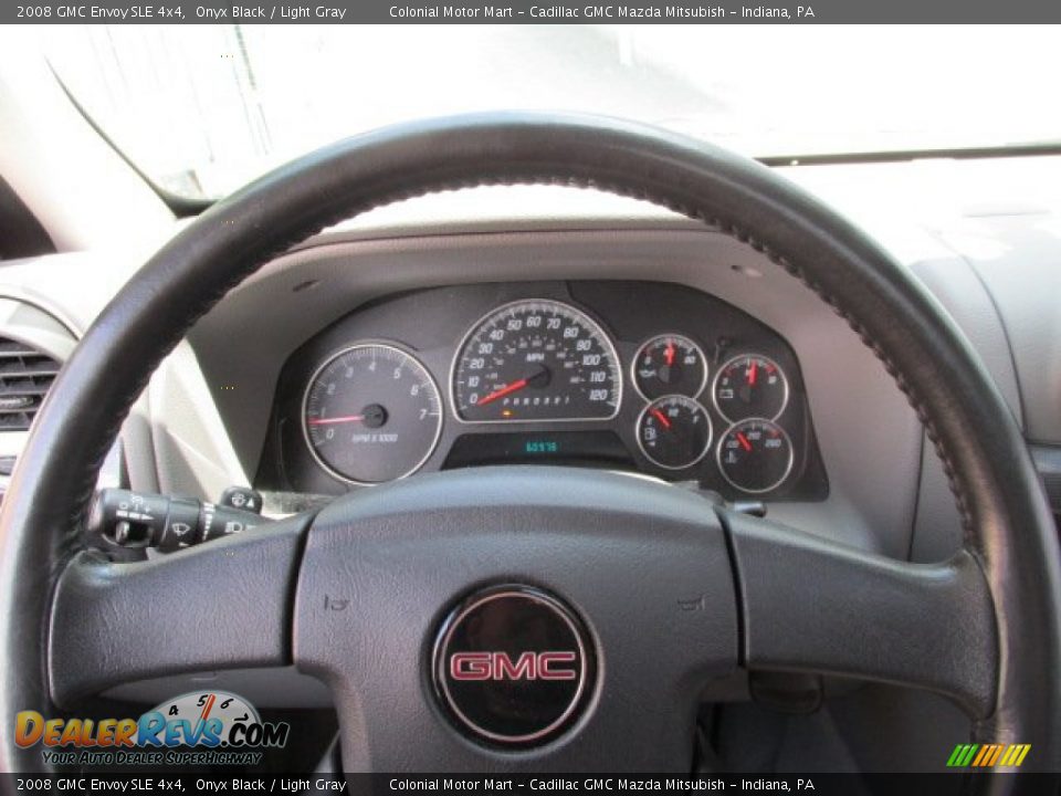 2008 GMC Envoy SLE 4x4 Onyx Black / Light Gray Photo #15