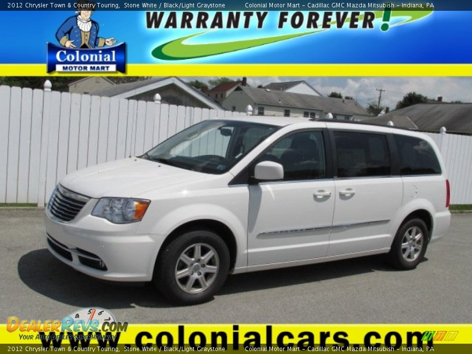 2012 Chrysler Town & Country Touring Stone White / Black/Light Graystone Photo #1