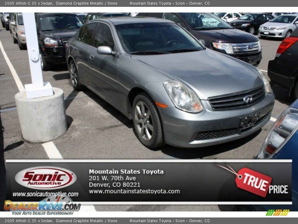 2005 Infiniti G 35 x Sedan Diamond Graphite Metallic / Stone Photo #1