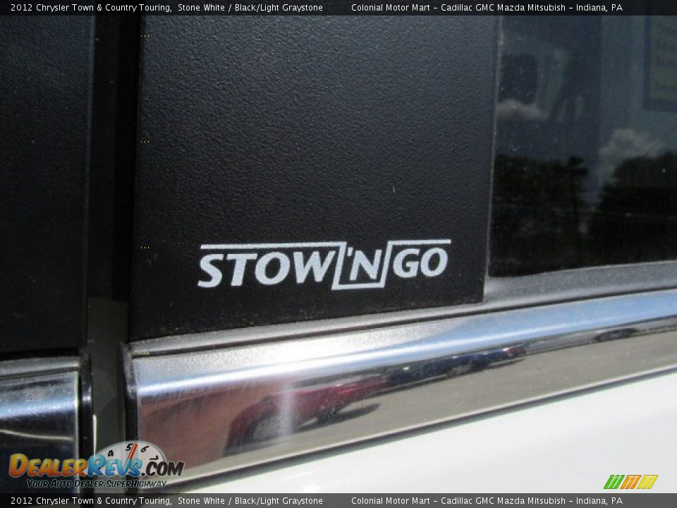 2012 Chrysler Town & Country Touring Stone White / Black/Light Graystone Photo #3