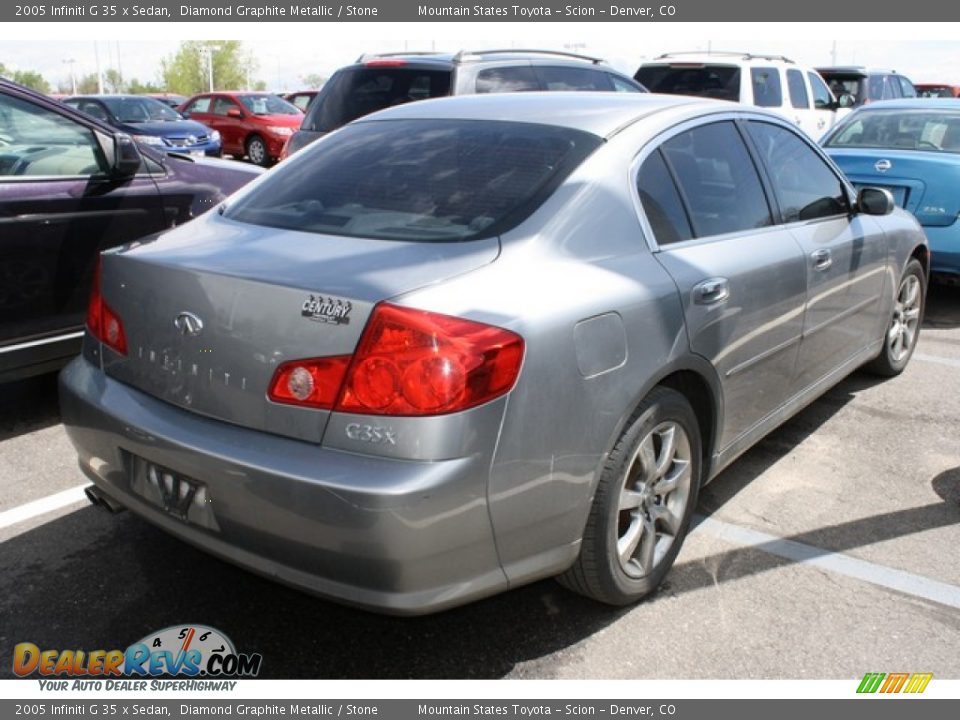 2005 Infiniti G 35 x Sedan Diamond Graphite Metallic / Stone Photo #2