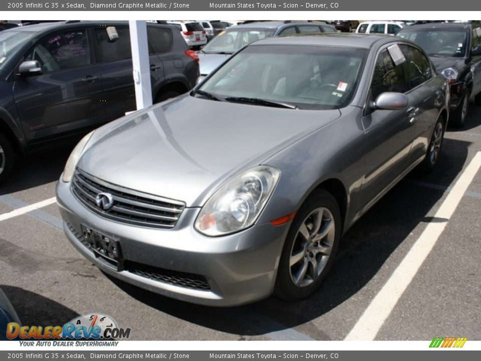 2005 Infiniti G 35 x Sedan Diamond Graphite Metallic / Stone Photo #4