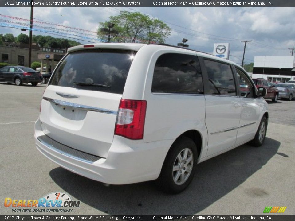 2012 Chrysler Town & Country Touring Stone White / Black/Light Graystone Photo #6