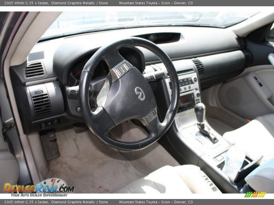 2005 Infiniti G 35 x Sedan Diamond Graphite Metallic / Stone Photo #5