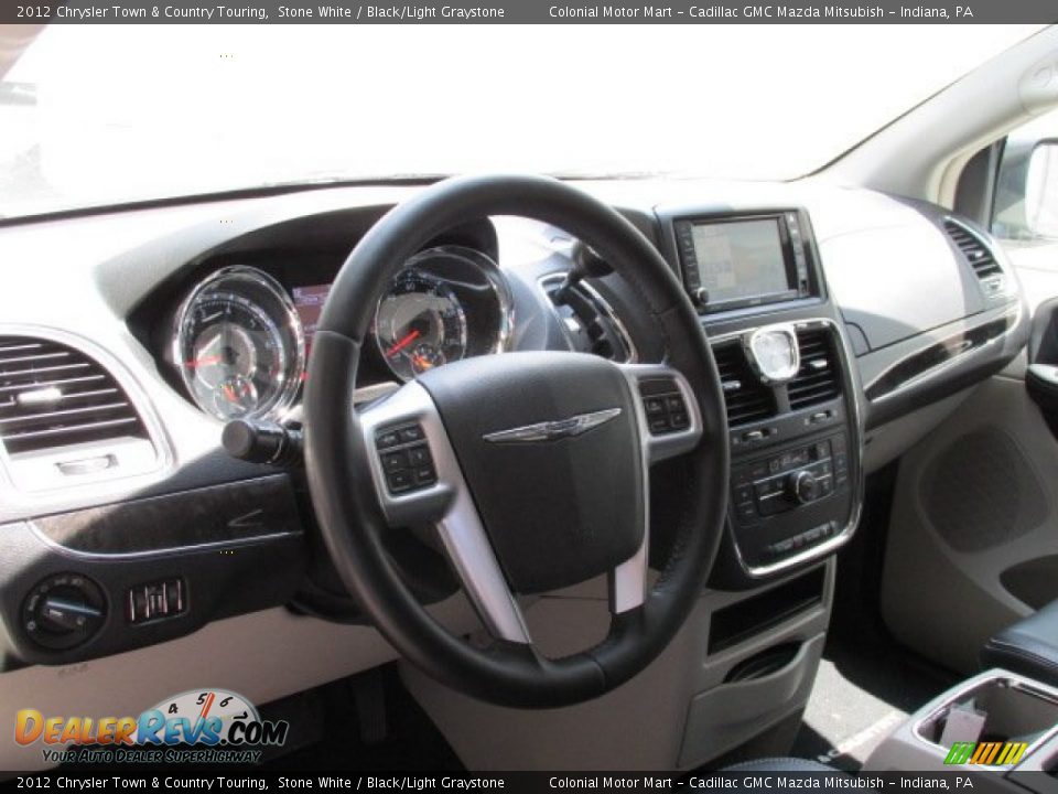 2012 Chrysler Town & Country Touring Stone White / Black/Light Graystone Photo #9
