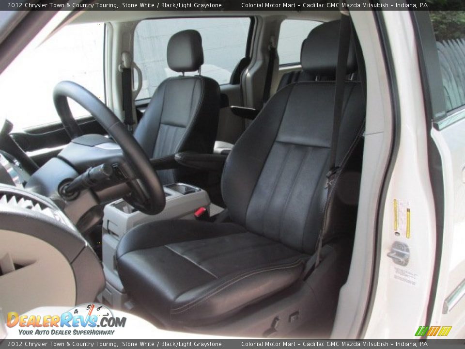 2012 Chrysler Town & Country Touring Stone White / Black/Light Graystone Photo #10