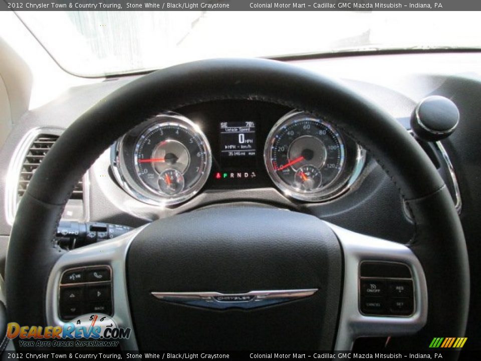 2012 Chrysler Town & Country Touring Stone White / Black/Light Graystone Photo #14