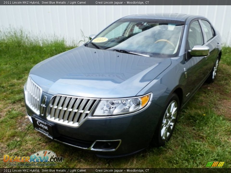 2011 Lincoln MKZ Hybrid Steel Blue Metallic / Light Camel Photo #1