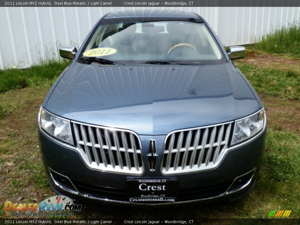 2011 Lincoln MKZ Hybrid Steel Blue Metallic / Light Camel Photo #2