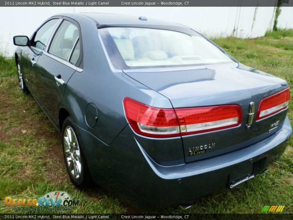 2011 Lincoln MKZ Hybrid Steel Blue Metallic / Light Camel Photo #4
