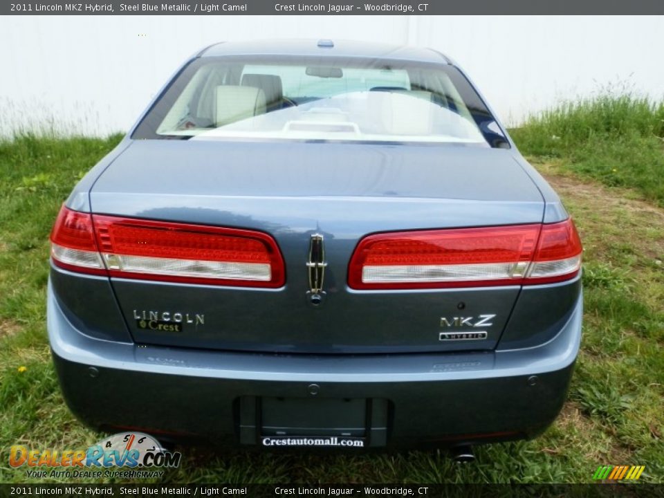 2011 Lincoln MKZ Hybrid Steel Blue Metallic / Light Camel Photo #5
