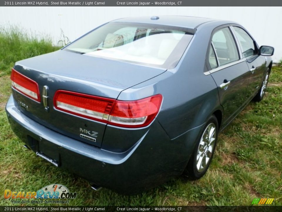 2011 Lincoln MKZ Hybrid Steel Blue Metallic / Light Camel Photo #6