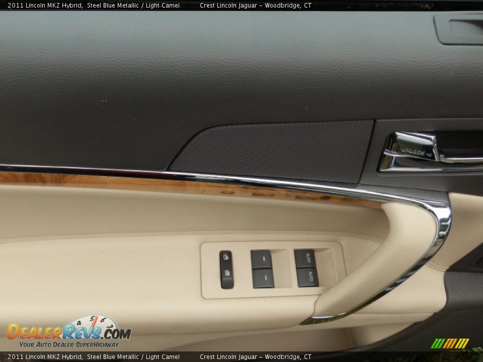 2011 Lincoln MKZ Hybrid Steel Blue Metallic / Light Camel Photo #12