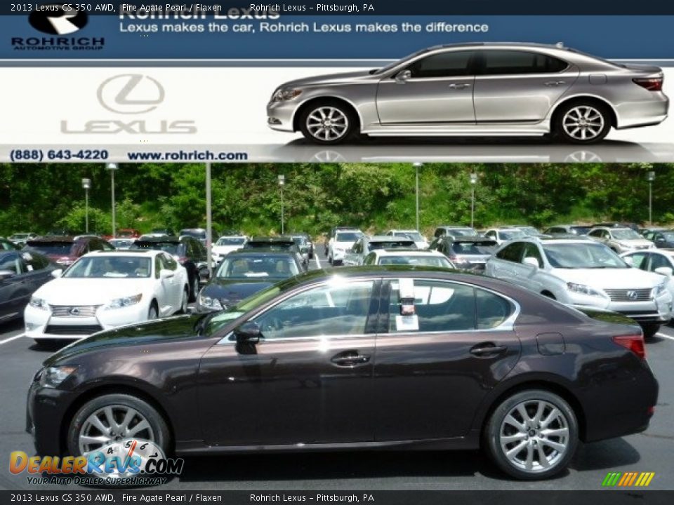 2013 Lexus GS 350 AWD Fire Agate Pearl / Flaxen Photo #1
