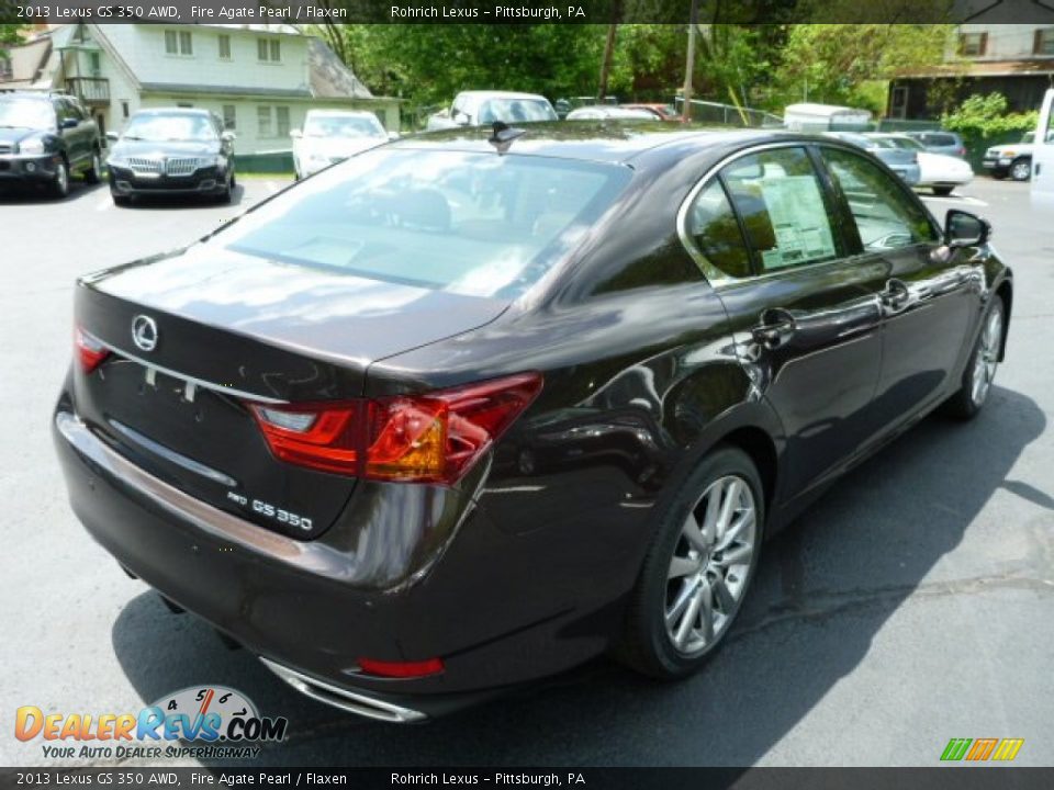 2013 Lexus GS 350 AWD Fire Agate Pearl / Flaxen Photo #4