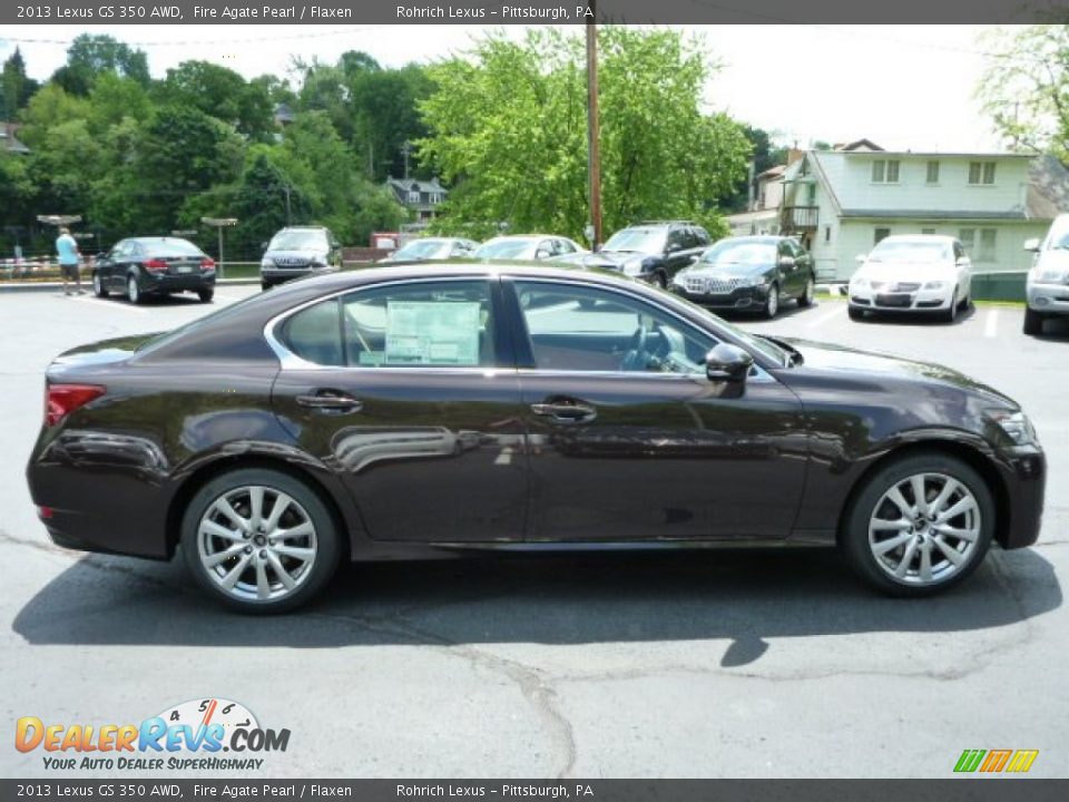 2013 Lexus GS 350 AWD Fire Agate Pearl / Flaxen Photo #5