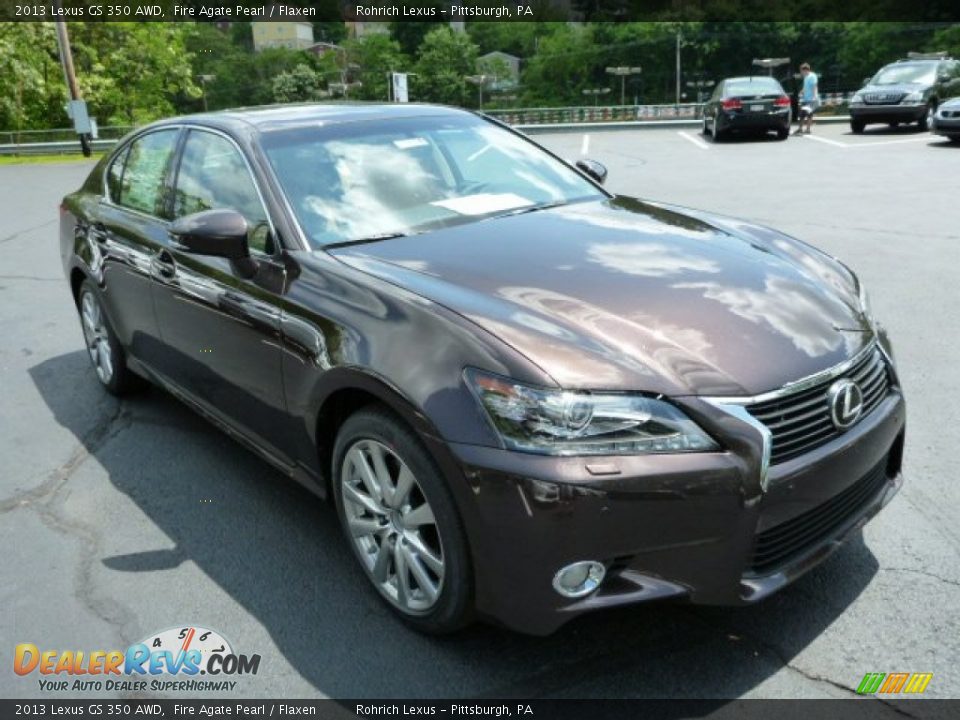 2013 Lexus GS 350 AWD Fire Agate Pearl / Flaxen Photo #6