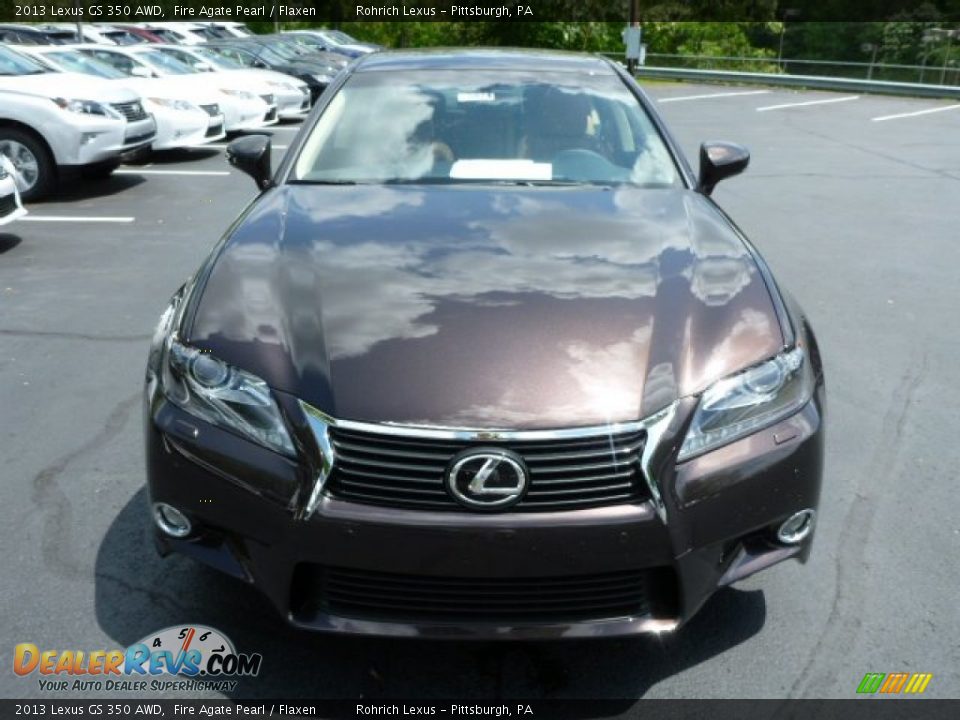 2013 Lexus GS 350 AWD Fire Agate Pearl / Flaxen Photo #7