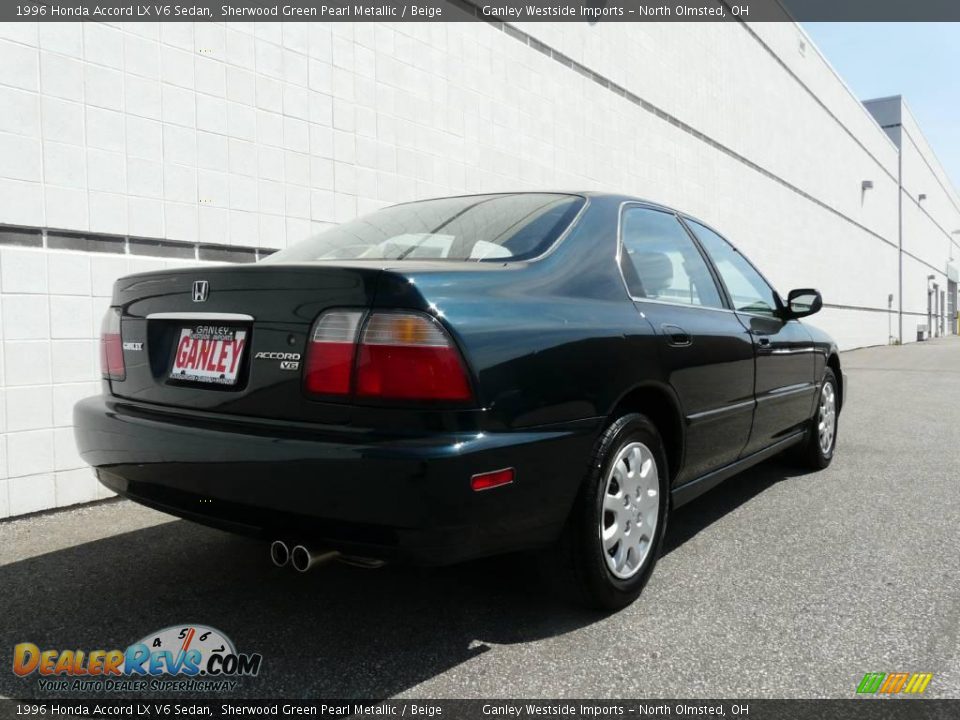 1996 Honda Accord LX V6 Sedan Sherwood Green Pearl Metallic / Beige Photo #5
