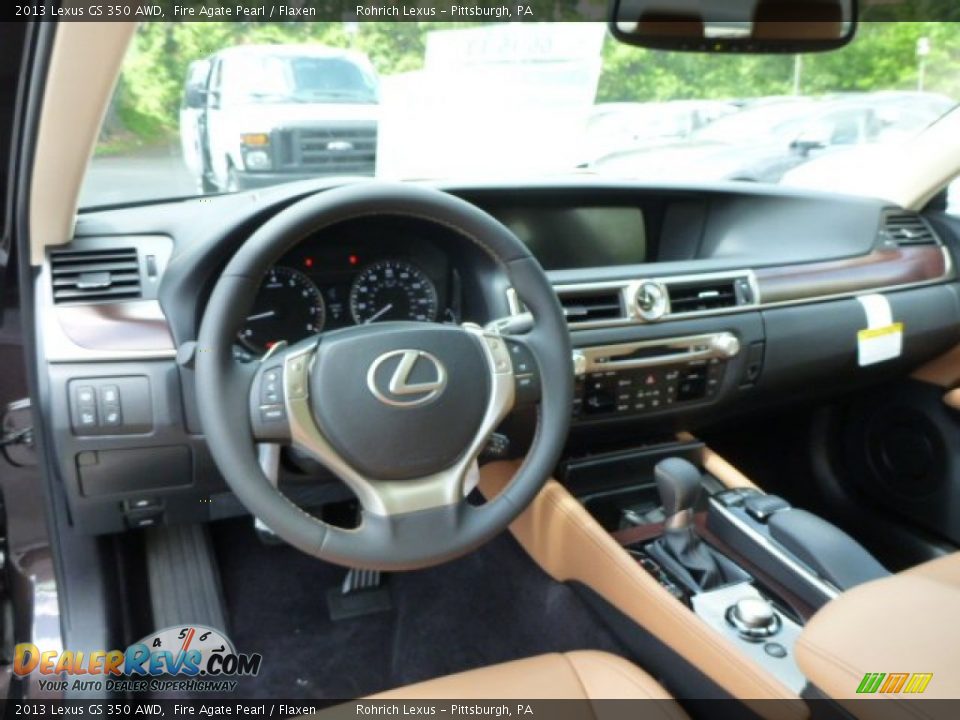 2013 Lexus GS 350 AWD Fire Agate Pearl / Flaxen Photo #12