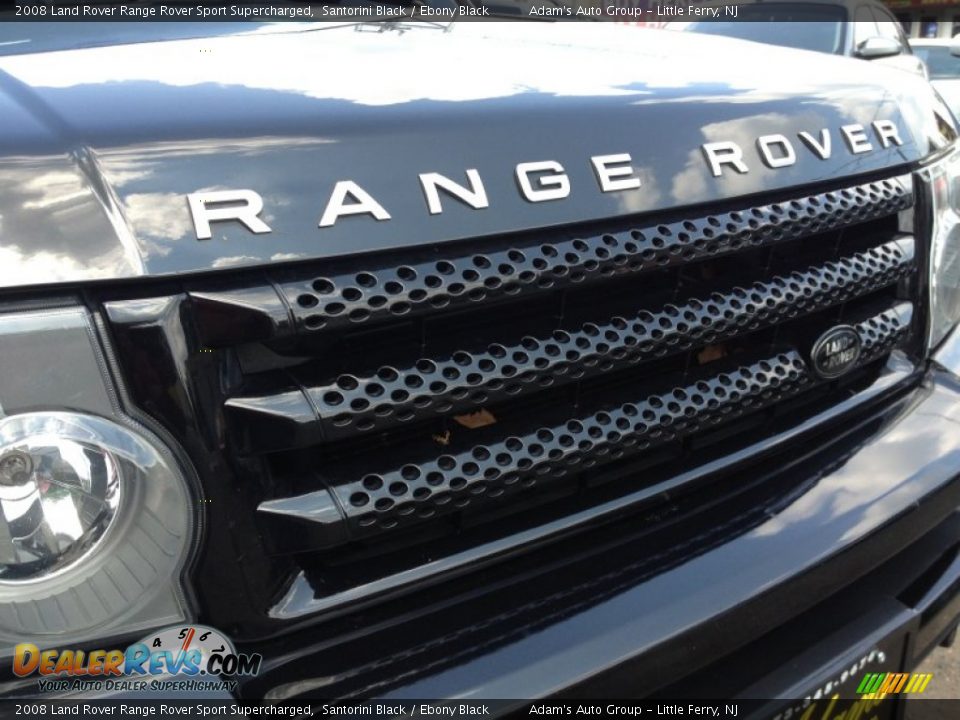 2008 Land Rover Range Rover Sport Supercharged Santorini Black / Ebony Black Photo #3