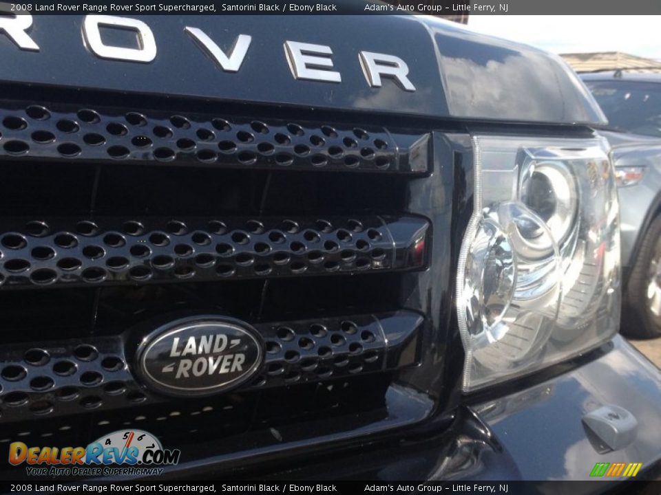 2008 Land Rover Range Rover Sport Supercharged Santorini Black / Ebony Black Photo #4