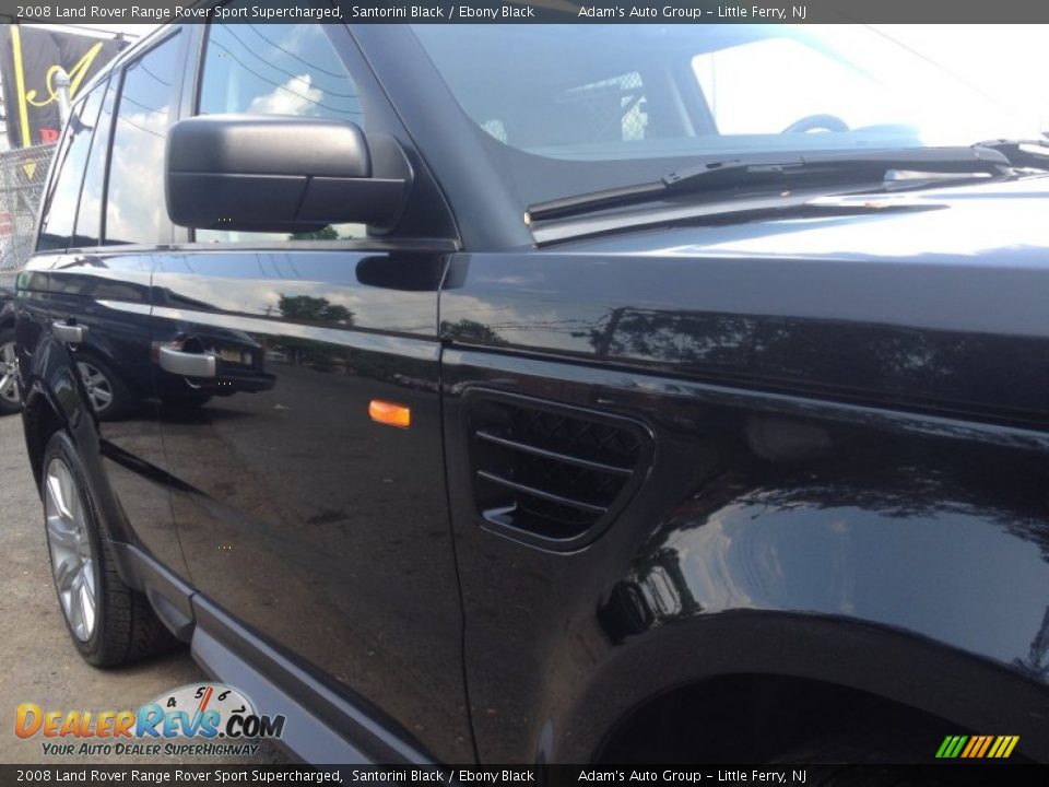 2008 Land Rover Range Rover Sport Supercharged Santorini Black / Ebony Black Photo #6